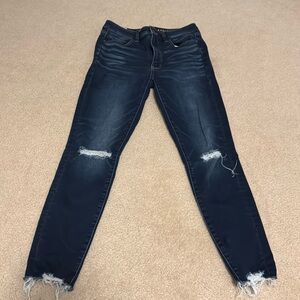 American Eagle Next Level Ripped Skinny Jeans